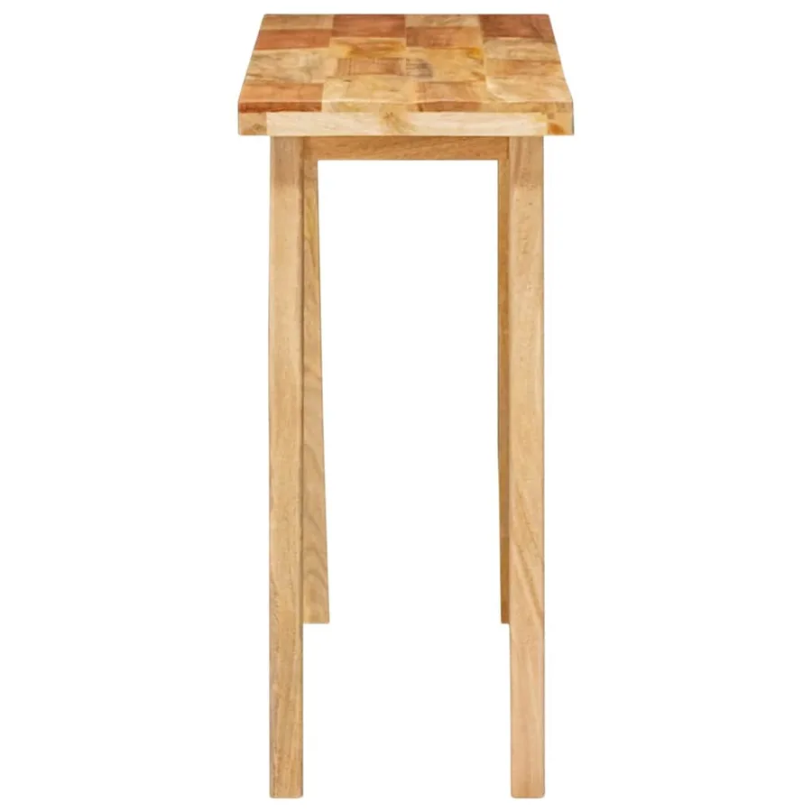 Table à dîner Naturel 100 x 35 x 75 cm Bois de mangue massif - 5