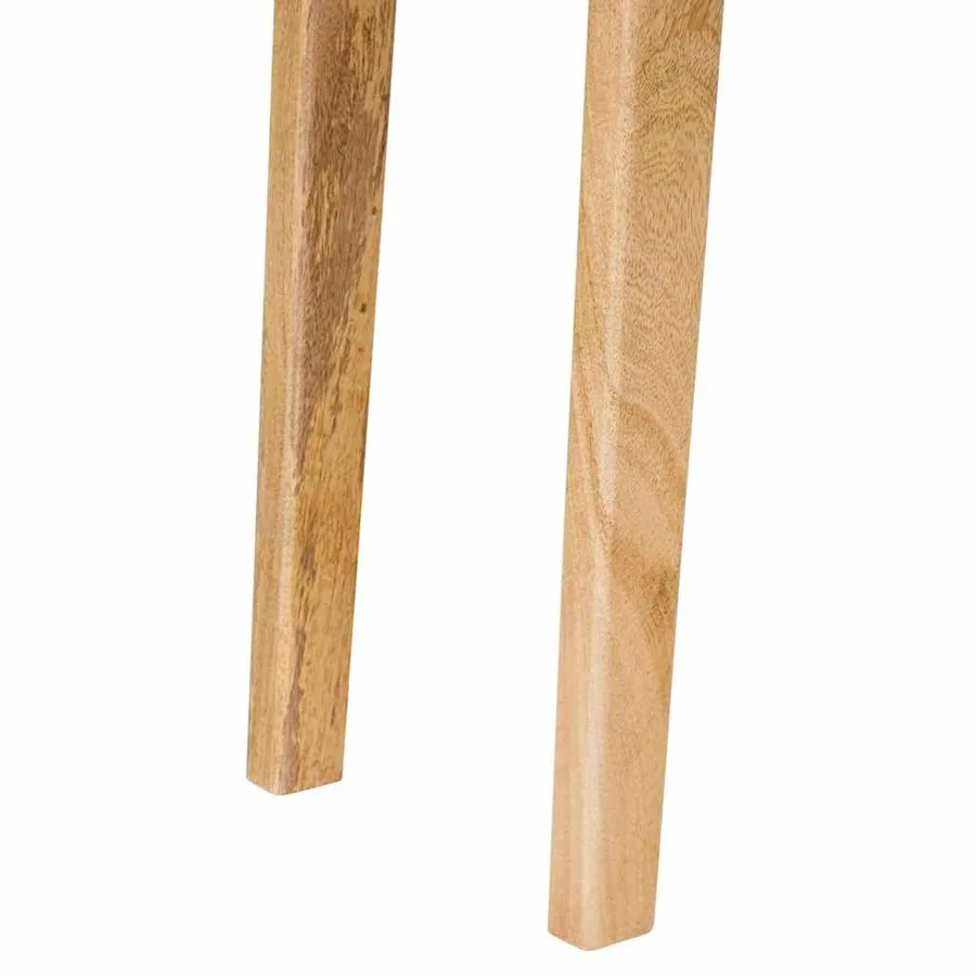 Table à dîner Naturel 100 x 35 x 75 cm Bois de mangue massif - 7