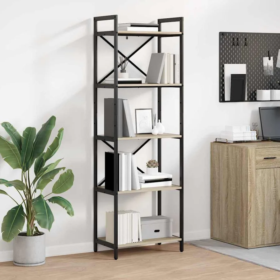 Étagère Chêne Sonoma 56 x 34 x 171 cm Bois d'ingénierie