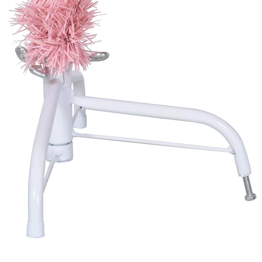 Sapin de Noël artificiel pré-éclairé Rose 150 cm PVC - 16