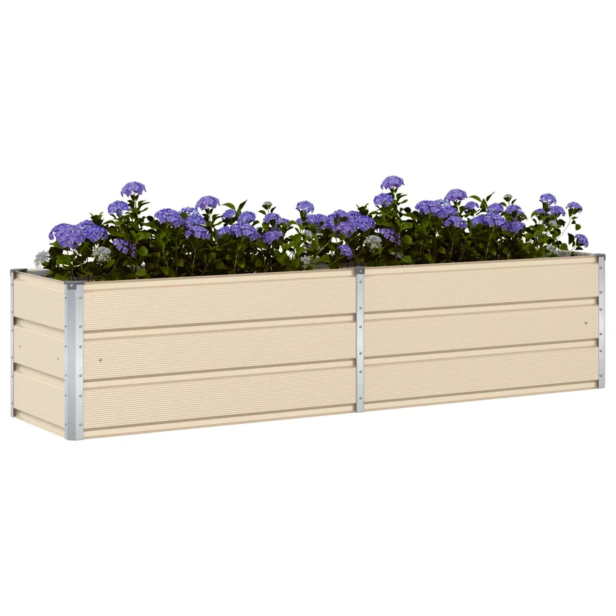 Jardinière Ivoire 195 x 50 x 45 cm Acier galvanisé - 3