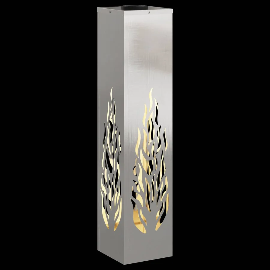 Lumière de chemin LED solaire 2 pcs Blanc chaud 18 x 18 x 80 cm - 12