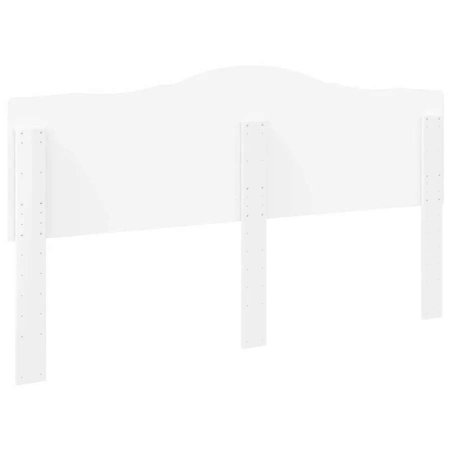 Tête de lit Blanc Brillant Bois d'ingénierie - 6