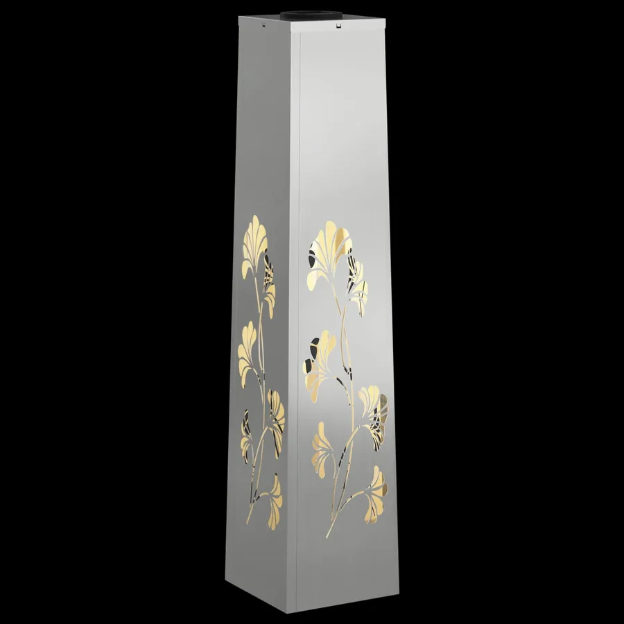 Lumière de chemin LED solaire 2 pcs Blanc chaud 18 x 18 x 80 cm - 12