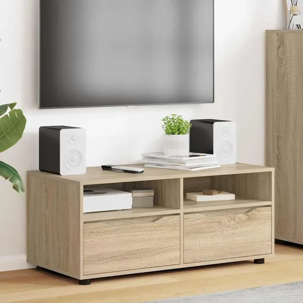 Meuble TV Chêne Sonoma 100 x 48 x 43 cm Bois d'ingénierie