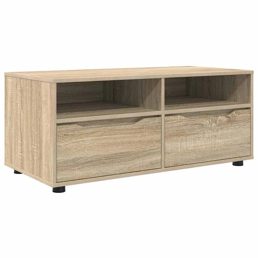 Meuble TV Chêne Sonoma 100 x 48 x 43 cm Bois d'ingénierie - 2