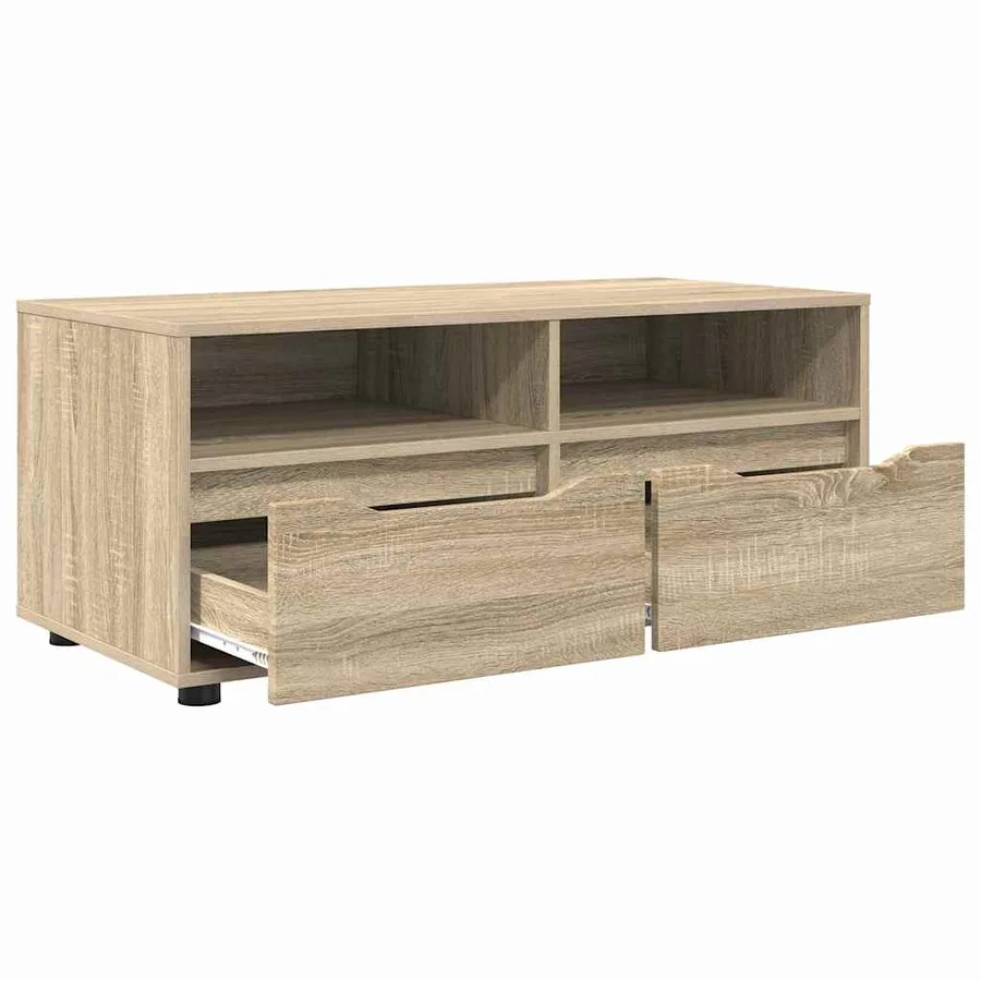 Meuble TV Chêne Sonoma 100 x 48 x 43 cm Bois d'ingénierie - 5