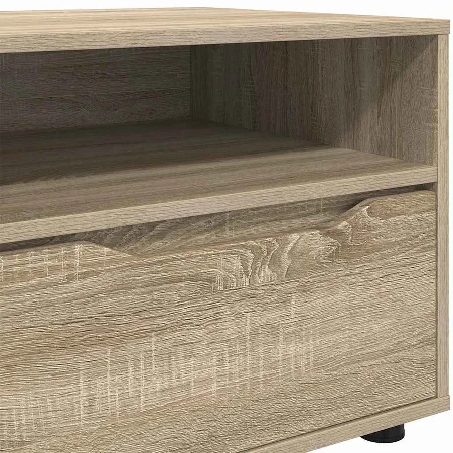 Meuble TV Chêne Sonoma 100 x 48 x 43 cm Bois d'ingénierie - 8