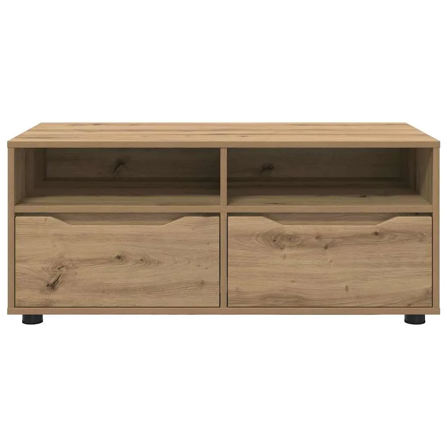 Meuble TV 100 x 48 x 43 cm Chêne artisanal Bois d'ingénierie - 6