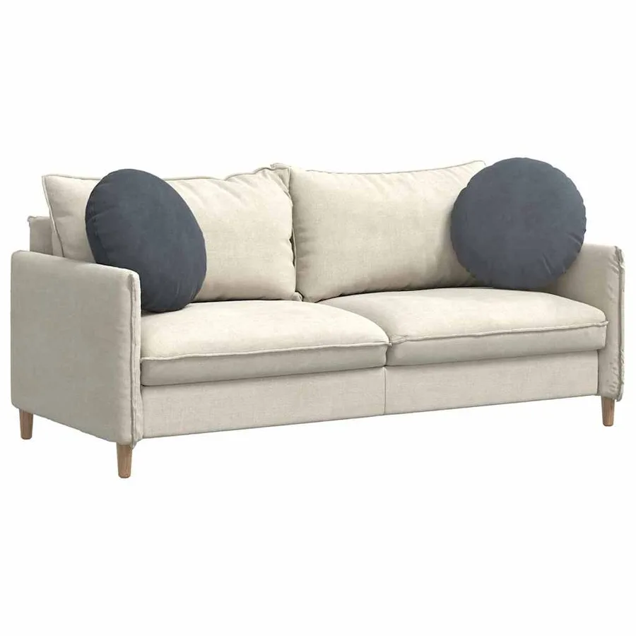 Coussins de siège 2 pcs Gris foncé Ø50 x 19 cm Velours - 3