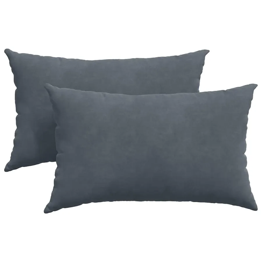 Coussins de canapé 2 pcs Gris foncé 50 x 30 cm - 2