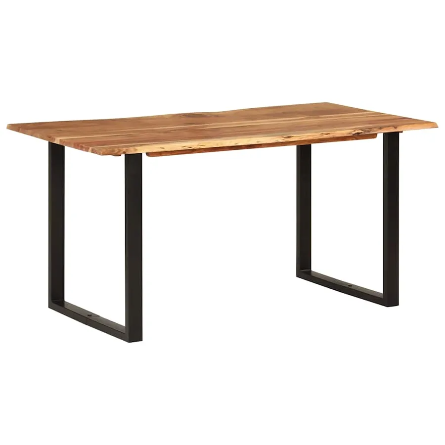 Table de salle à manger 154x80x76 cm Bois d'acacia solide - 10