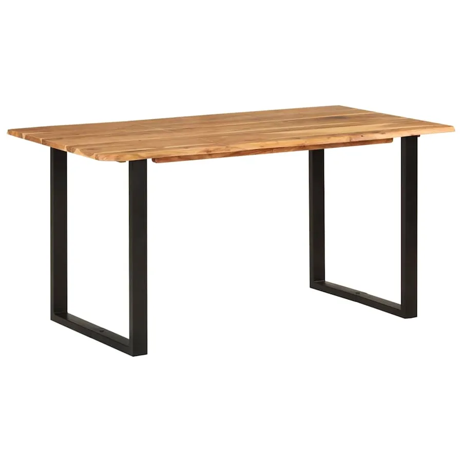 Table de salle à manger 154x80x76 cm Bois d'acacia solide - 12
