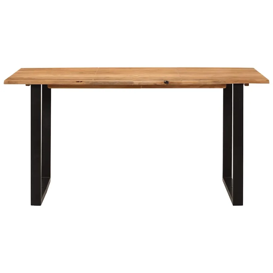 Table de salle à manger 154x80x76 cm Bois d'acacia solide - 4