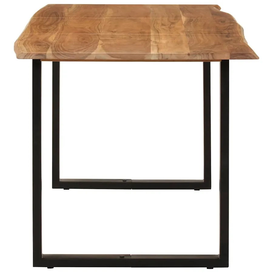 Table de salle à manger 154x80x76 cm Bois d'acacia solide - 5