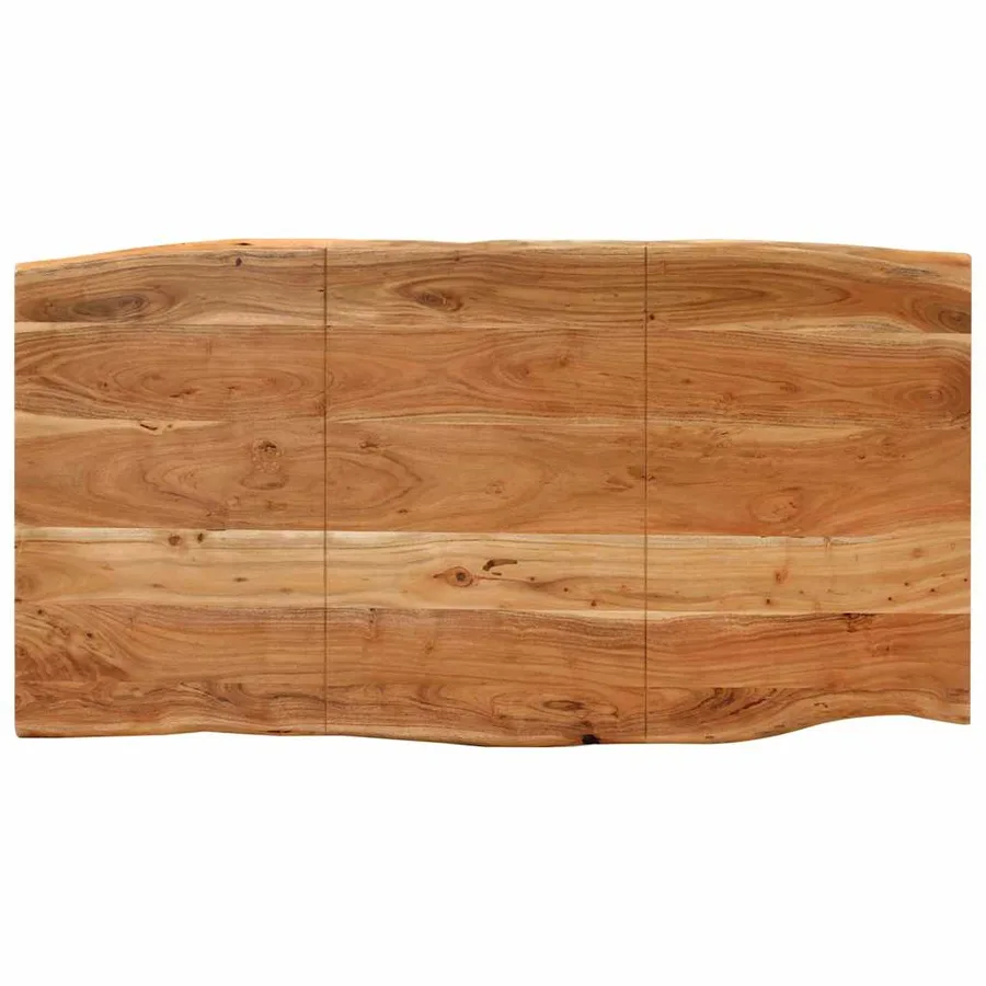 Table de salle à manger 154x80x76 cm Bois d'acacia solide - 6