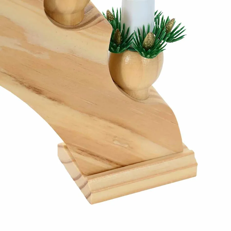 Arche de Bougies de Noël avec 10 Bougies LED Marron - 10