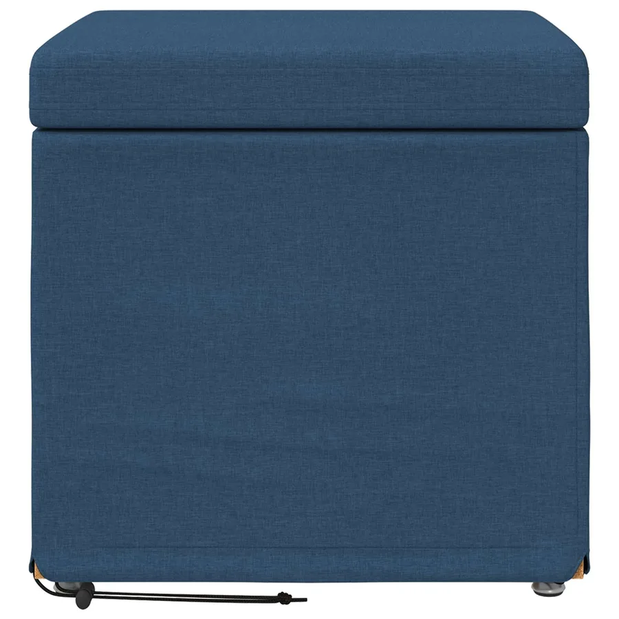 Tabouret Bleu 41 x 41 x 40 cm Tissu et bois stratifié - 4