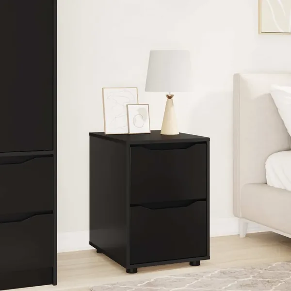 Armoire de rangement Noir 40 x 48 x 57 cm Bois d'ingénierie
