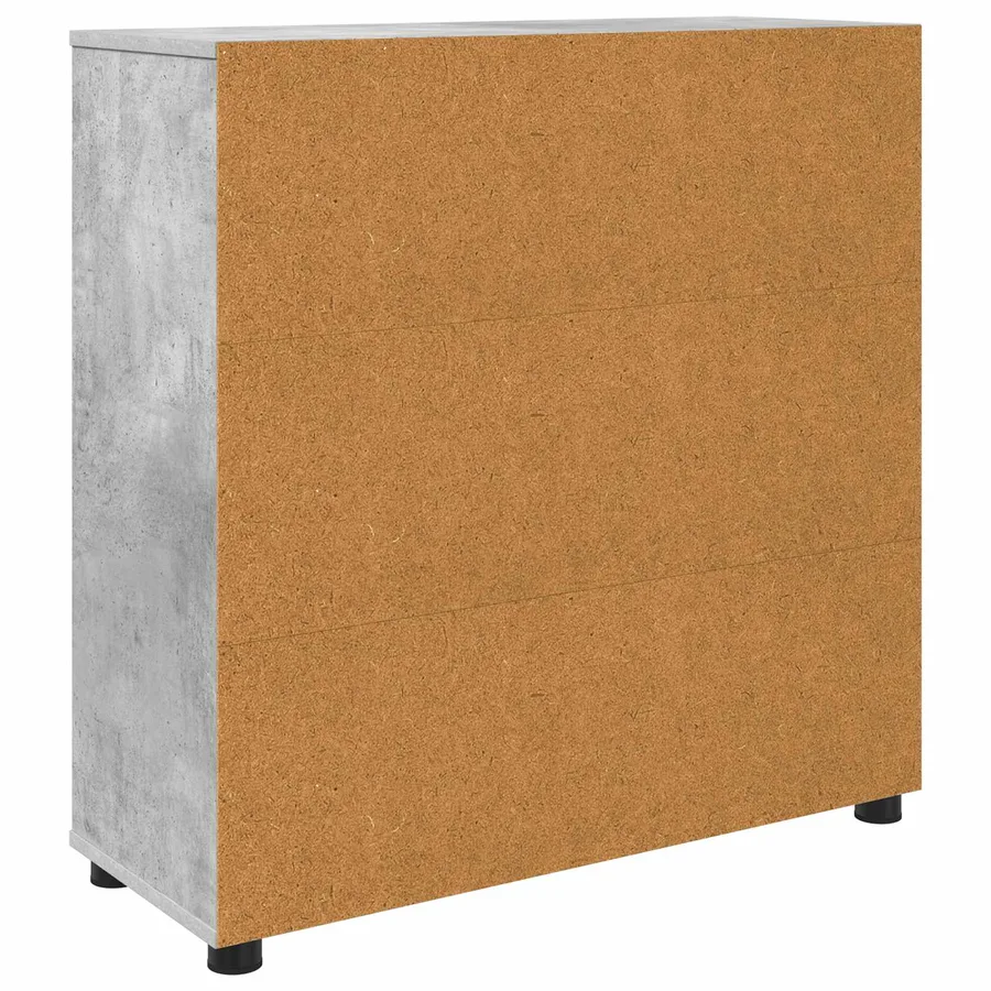Armoire de rangement Gris béton 80 x 31 x 81 cm - 8