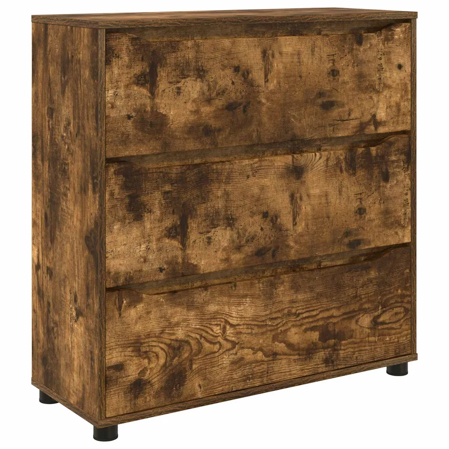 Armoire de rangement Chêne fumé 80 x 31 x 81 cm - 2