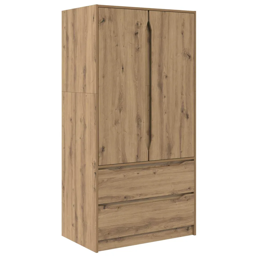 Armoire Chêne Artisanal 79,5 x 49 x 156 cm Bois d’ingénierie - 2