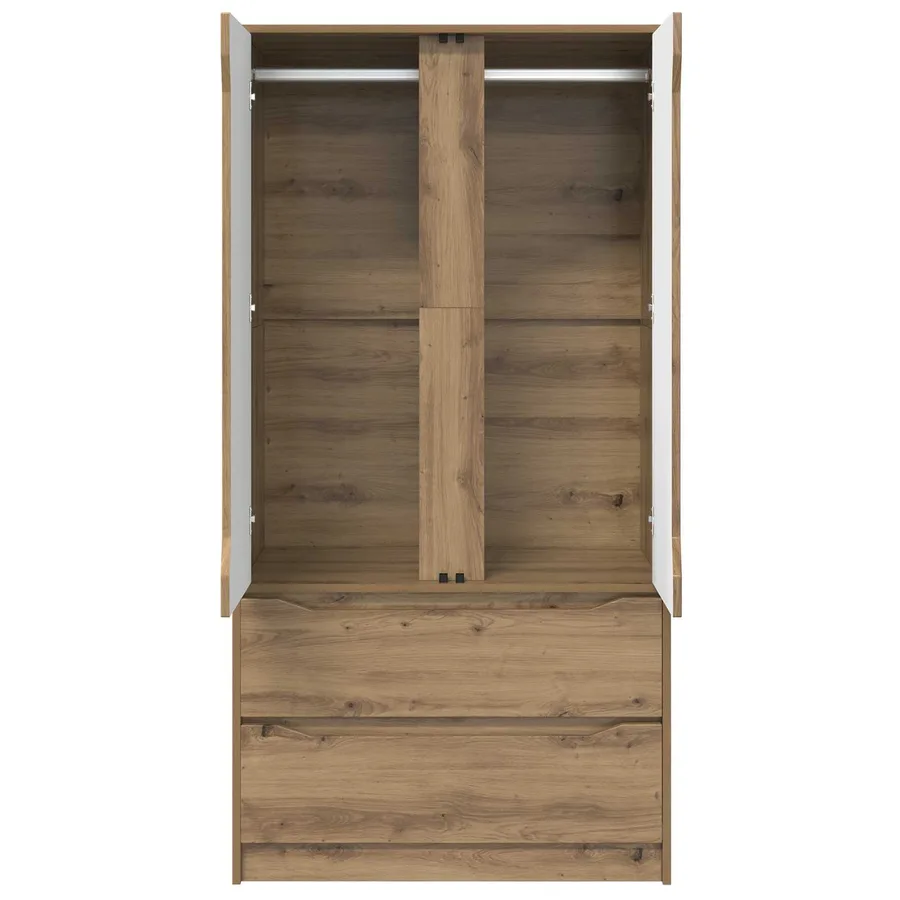 Armoire Chêne Artisanal 79,5 x 49 x 156 cm Bois d’ingénierie - 6