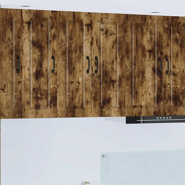 Meuble mural PORTO Chêne fumé 30 x 31 x 80 cm Bois d'ingénierie
