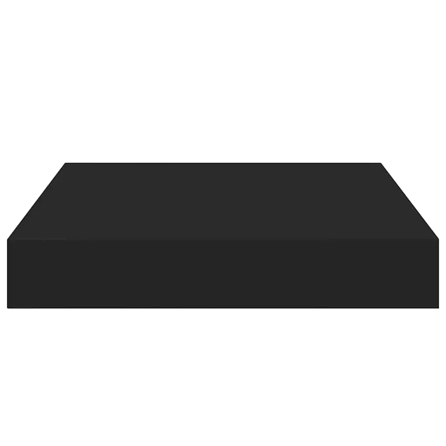 Étagères murales flottantes 2 pcs noir 23x23,5x3,8 cm MDF - 8