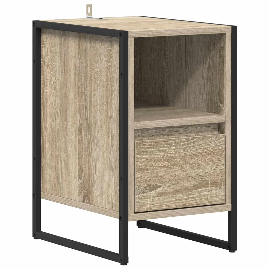 Table de chevet Sonoma 39,5 x 30 x 50 cm Bois d'ingénierie - 2