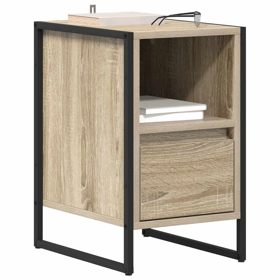 Table de chevet Sonoma 39,5 x 30 x 50 cm Bois d'ingénierie - 3
