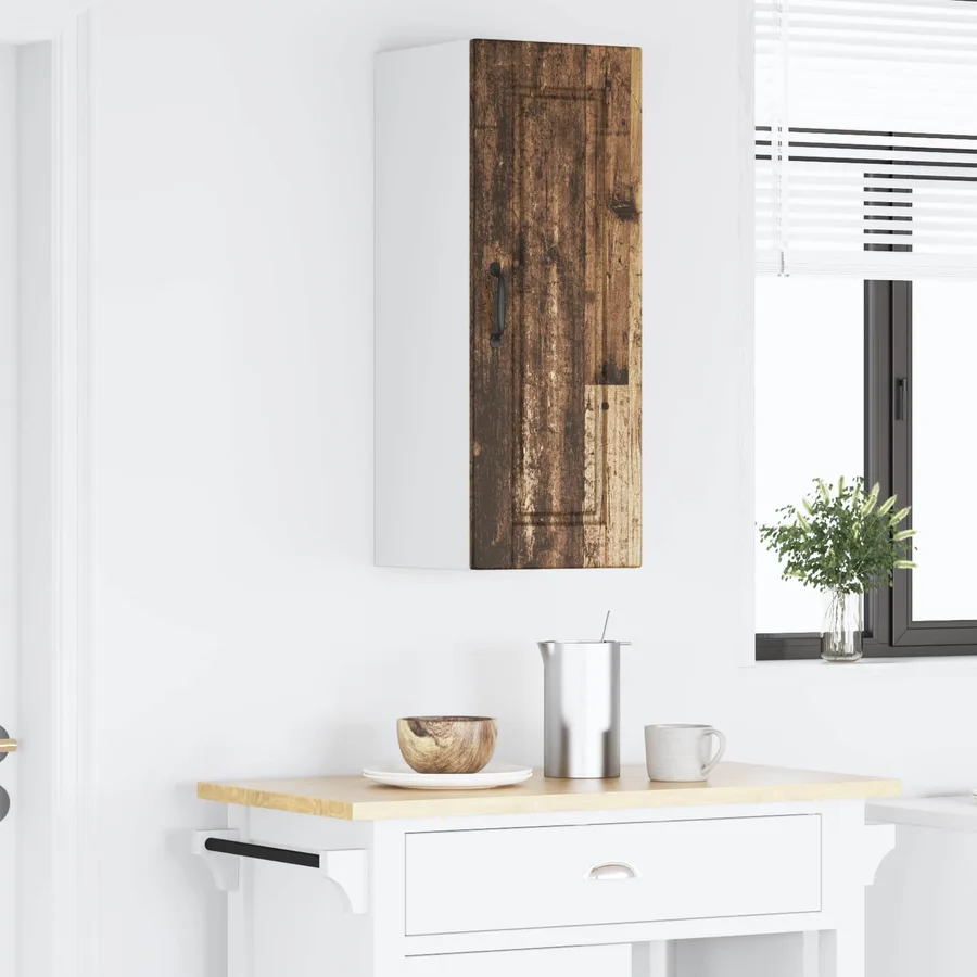 Meuble mural PORTO Bois ancien 30 x 31 x 80 cm - 4
