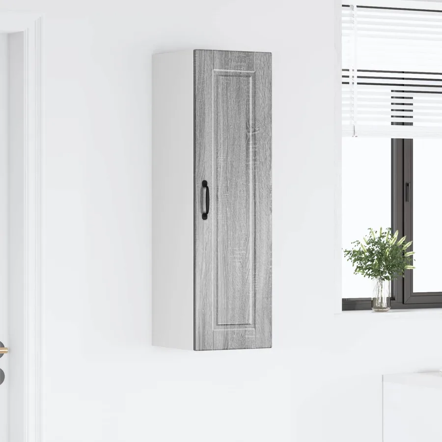 Meuble mural PORTO Gris Sonoma 30 x 31 x 100 cm - 4