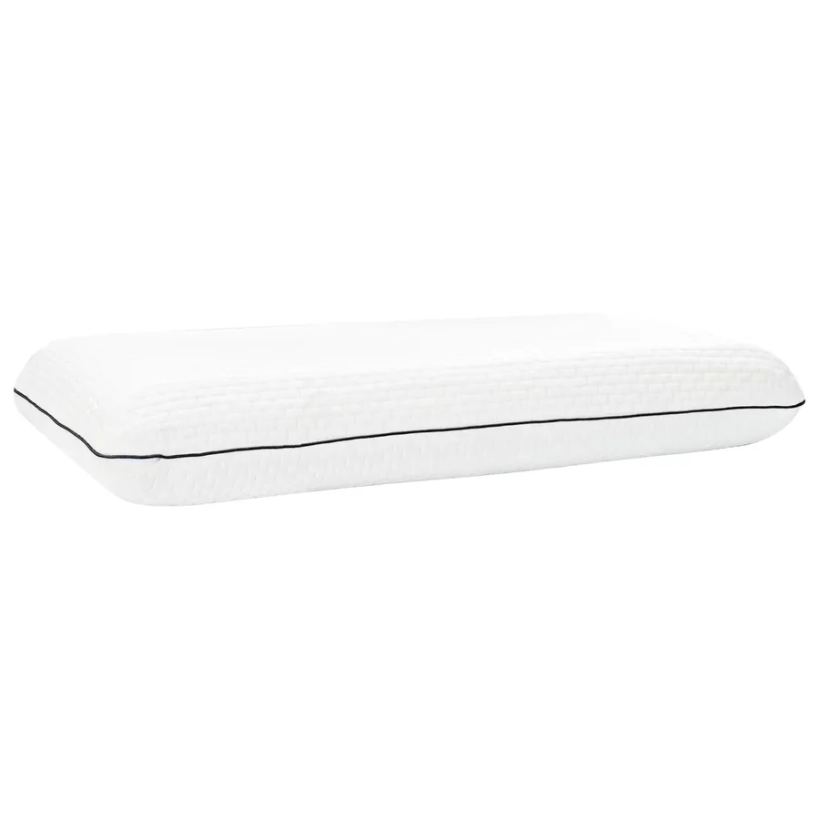 Coussin de sommeil Uni Blanc 70 x 40 x 14 cm Mousse de Gel - 2