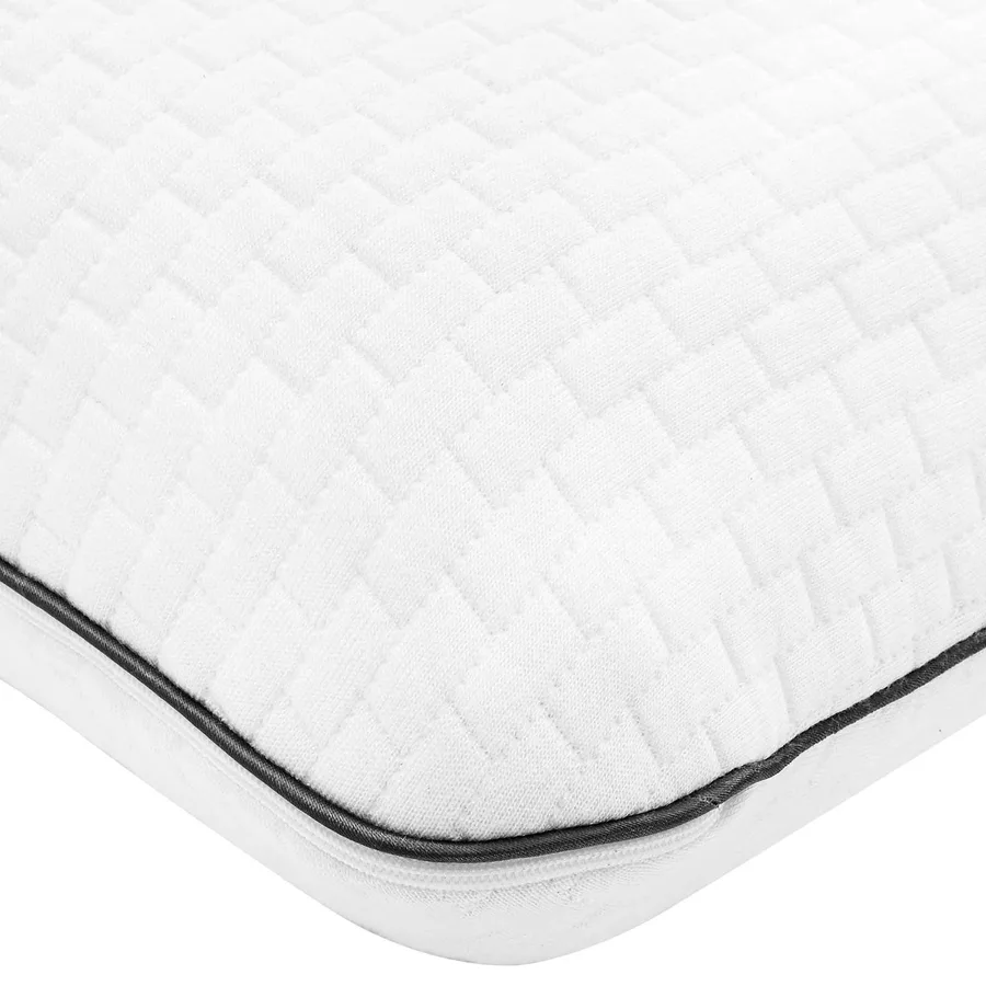Coussin de sommeil Uni Blanc 70 x 40 x 14 cm Mousse de Gel - 7