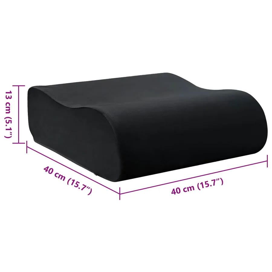 Coussin d’assise Uni Noir 40 x 40 x 13 cm Mousse PU - 10