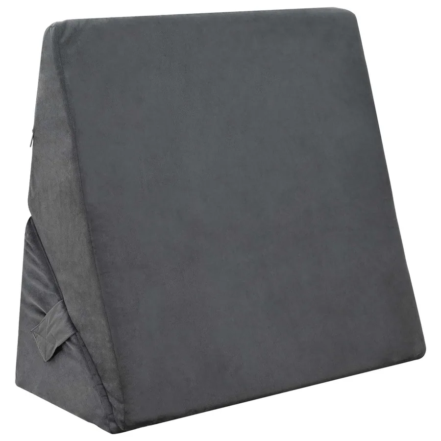 Coussin en coin Gris 55 x 55 x 26 cm Mousse à mémoire de forme - 3