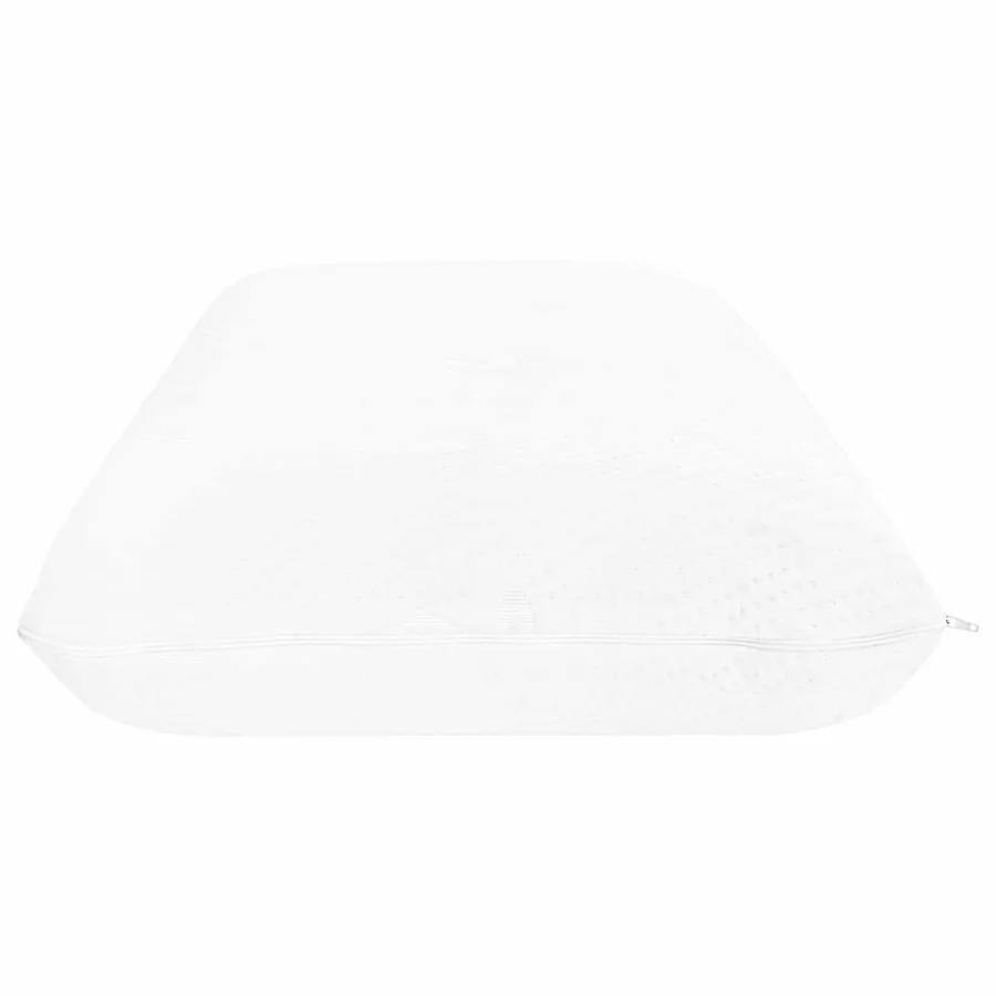 Coussin de sommeil Uni Blanc 74 x 39 x 13 cm - 5