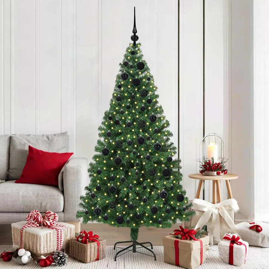 Sapin de Noël artificiel Vert 180 cm PVC, Acier et Plastique