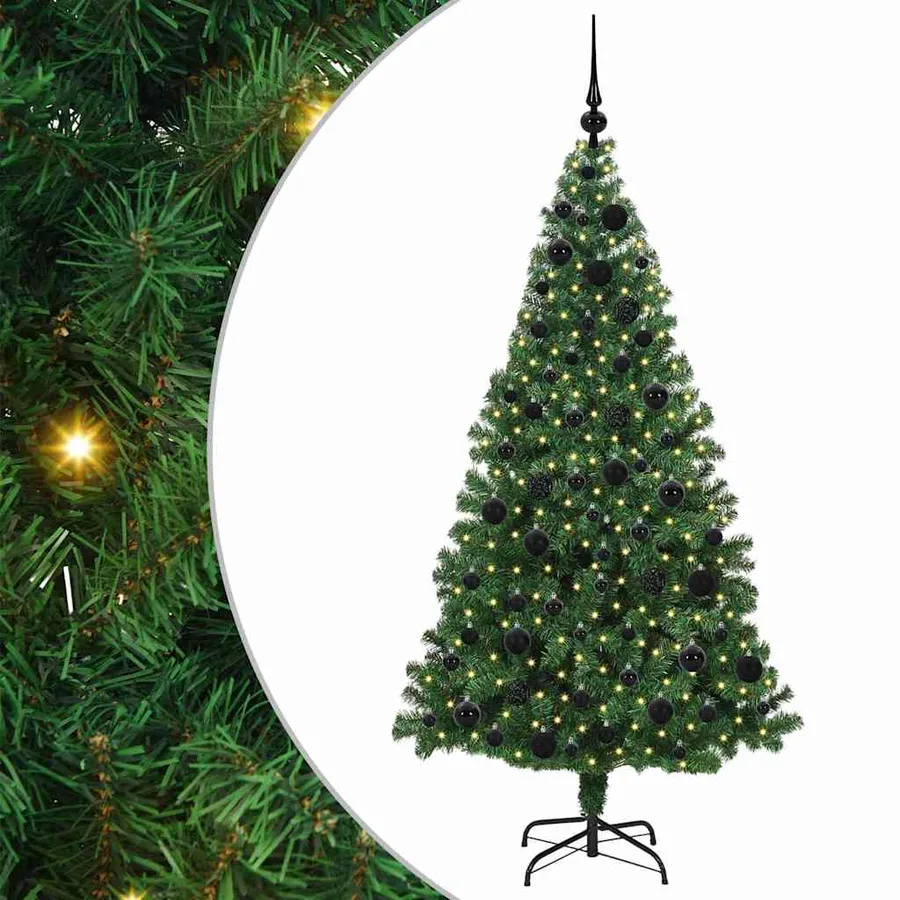 Sapin de Noël artificiel Vert 180 cm PVC, Acier et Plastique - 2