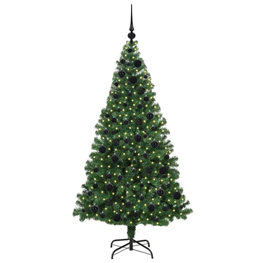 Sapin de Noël artificiel Vert 180 cm PVC, Acier et Plastique - 3