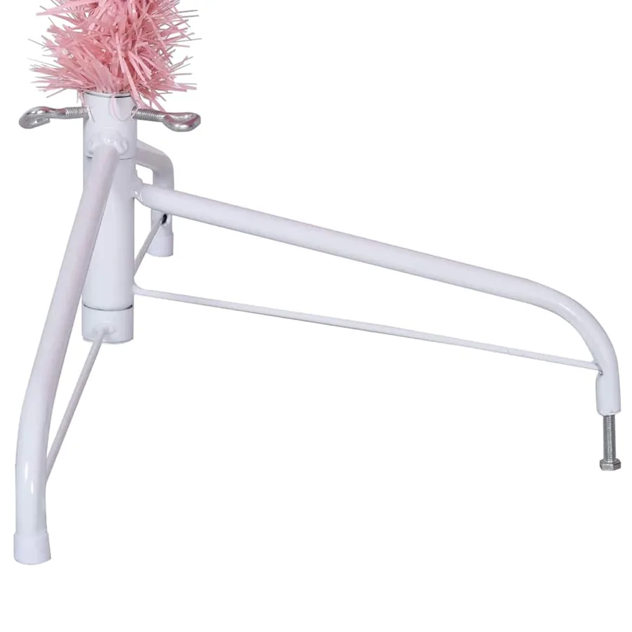 Sapin de Noël artificiel pré-éclairé Rose 180 cm PVC - 13