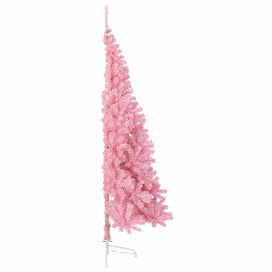 Sapin de Noël artificiel pré-éclairé Rose 180 cm PVC - 8