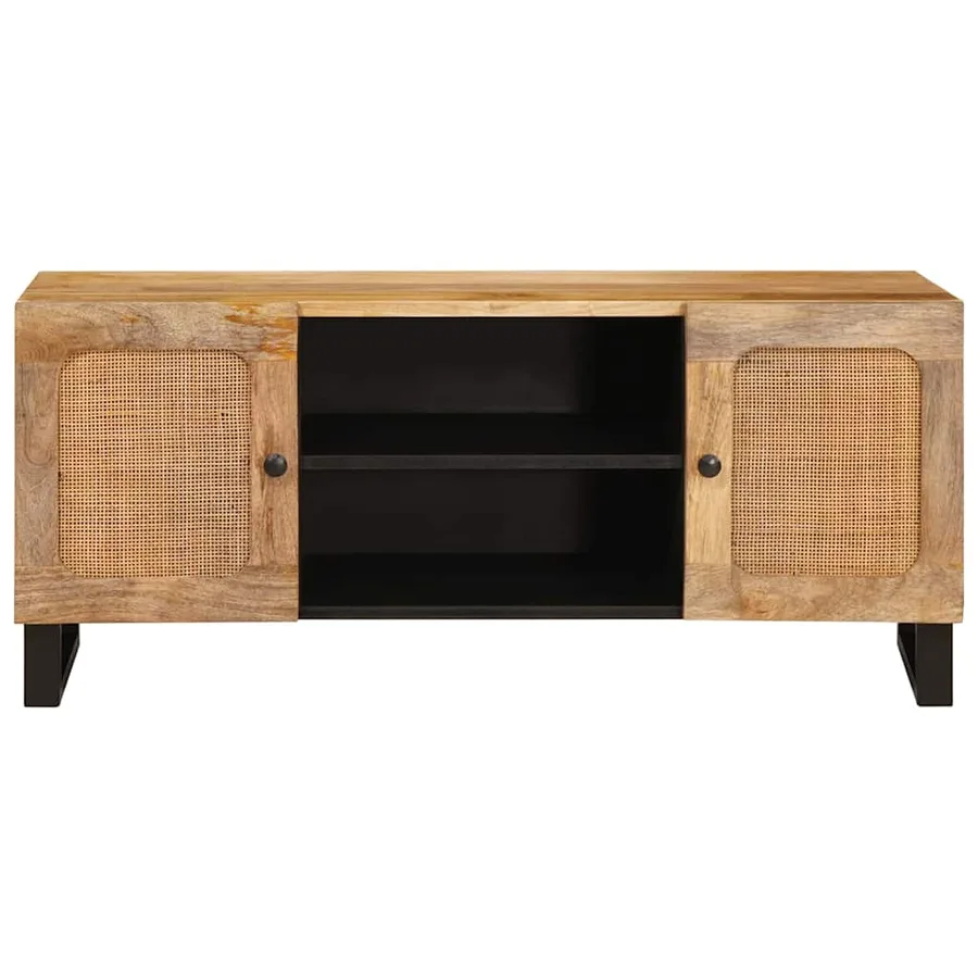 Meuble TV Marron 105 x 33 x 46 cm Bois de mangue massif - 3
