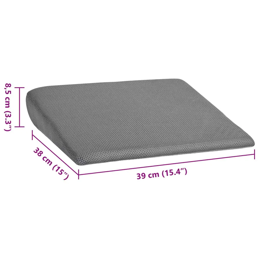 Coussin d’assise Gris 39 x 38 x 8,5 cm Mousse PU - 8