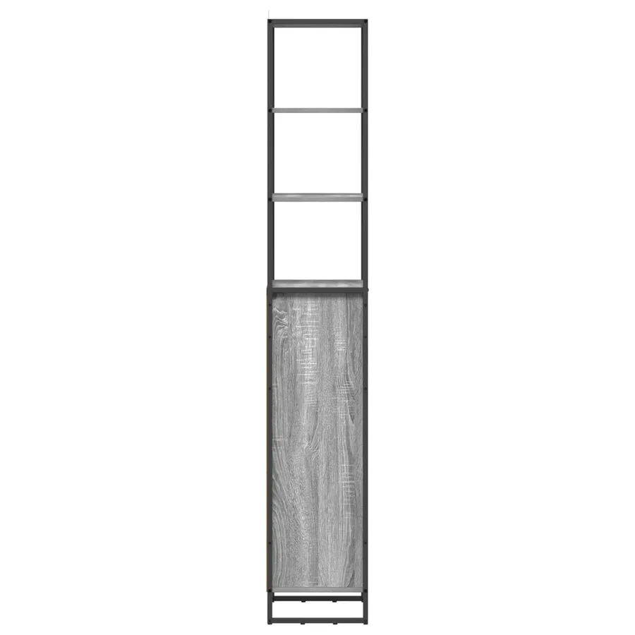 Cabinet de salle de bain Gris Sonoma 40 x 30 x 180 cm - 6