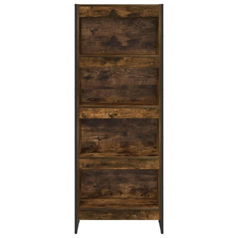 Bibliothèque Chêne Fumé 60 x 30 x 155 cm Bois d'ingénierie - 5