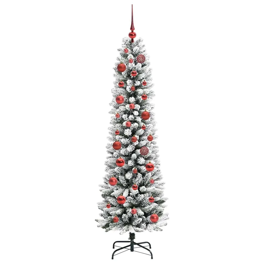 Sapin de Noël artificiel Blanc 150 cm PVC, métal et plastique - 4