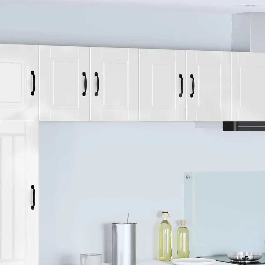 Meuble mural PORTO 2 pcs Blanc brillant 60 x 31 x 40 cm