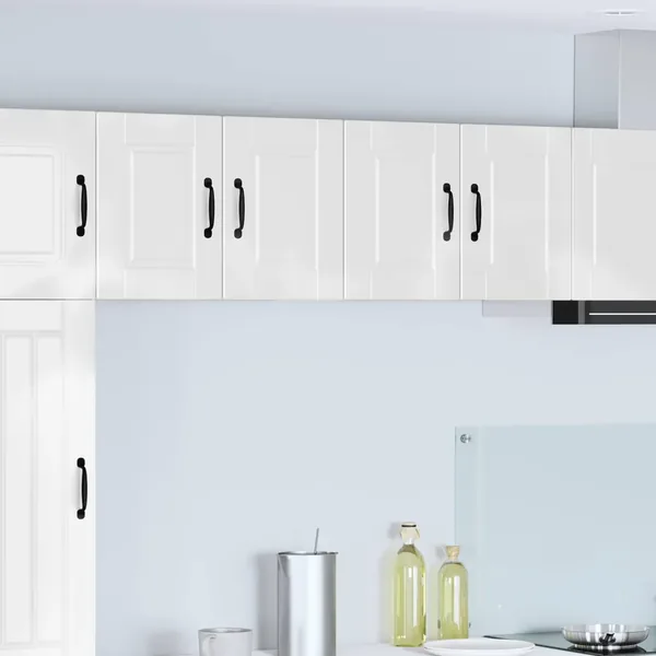 Meuble mural PORTO 2 pcs Blanc brillant 60 x 31 x 40 cm